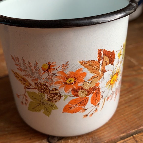 Antique Enameled Coffee Cup - Picture 9 of 9